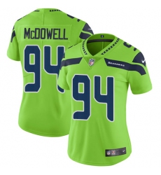 Women's Nike Seattle Seahawks #94 Malik McDowell Limited Green Rush Vapor Untouchable NFL Jersey