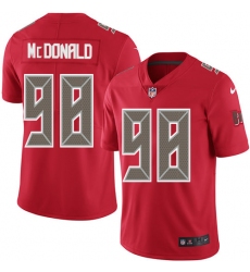Men's Nike Tampa Bay Buccaneers #98 Clinton McDonald Limited Red Rush Vapor Untouchable NFL Jersey