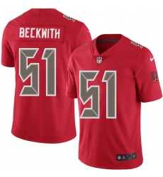 Youth Nike Tampa Bay Buccaneers #51 Kendell Beckwith Limited Red Rush Vapor Untouchable NFL Jersey