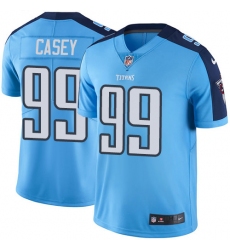 Men's Nike Tennessee Titans #99 Jurrell Casey Limited Light Blue Rush Vapor Untouchable NFL Jersey