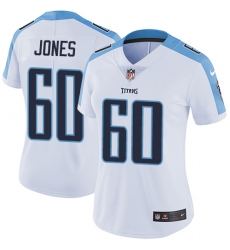 Women's Nike Tennessee Titans #60 Ben Jones White Vapor Untouchable Limited Player NFL Jersey