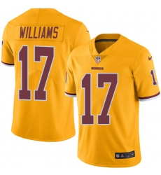 Men's Nike Washington Redskins #17 Doug Williams Limited Gold Rush Vapor Untouchable NFL Jersey