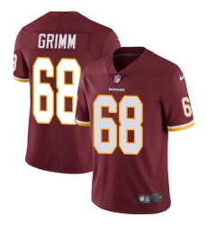 Men's Nike Washington Redskins #68 Russ Grimm Burgundy Red Team Color Vapor Untouchable Limited Player NFL Jersey