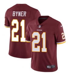 Youth Nike Washington Redskins #21 Earnest Byner Burgundy Red Team Color Vapor Untouchable Limited Player NFL Jersey