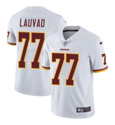 Men's Nike Washington Redskins #77 Shawn Lauvao White Vapor Untouchable Limited Player NFL Jersey