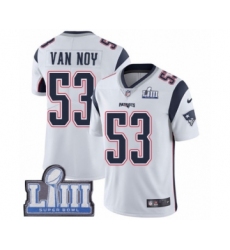 Youth Nike New England Patriots #53 Kyle Van Noy White Vapor Untouchable Limited Player Super Bowl LIII Bound NFL Jersey