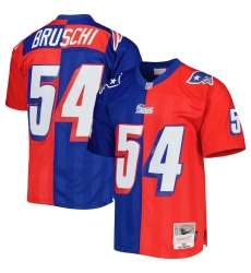 Men's Nike New England Patriots #54 Tedy Bruschi Blue Red Limited Football Stitched Jersey