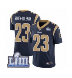 Men's Nike Los Angeles Rams #23 Nickell Robey-Coleman Navy Blue Team Color Vapor Untouchable Limited Player Super Bowl LIII Bound NFL Jersey