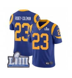 Men's Nike Los Angeles Rams #23 Nickell Robey-Coleman Royal Blue Alternate Vapor Untouchable Limited Player Super Bowl LIII Bound NFL Jersey