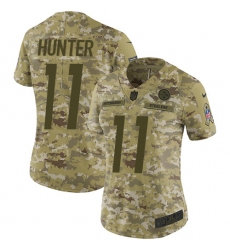 Women's Nike Pittsburgh Steelers #11 Justin Hunter Limited Camo 2018 Salute to Service NFL Jersey