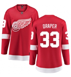 Women's Detroit Red Wings #33 Kris Draper Fanatics Branded Red Home Breakaway NHL Jersey