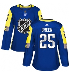 Women's Adidas Detroit Royal Blue Wings #25 Mike Green Authentic Royal Blue 2018 All-Star Atlantic Division NHL Jersey