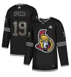 Men's Adidas Ottawa Senators #19 Jason Spezza Black Authentic Classic Stitched NHL Jersey