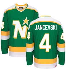 Men's CCM Dallas Stars #4 Craig Hartsburg Authentic Green Throwback NHL Jersey