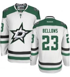 Men's Reebok Dallas Stars #23 Brian Bellows Authentic White Away NHL Jersey