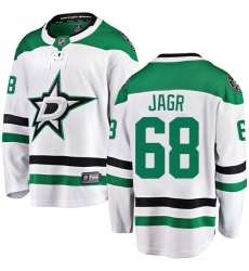 Men's Dallas Stars #68 Jaromir Jagr Fanatics Branded White Away Breakaway NHL Jersey
