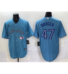 Men's Toronto Blue Jays #47 Addison Barger Blue Cool Base Stitched Baseball Jersey