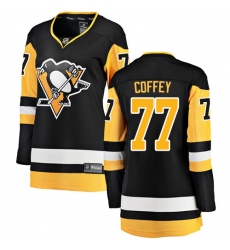 Women's Pittsburgh Penguins #77 Paul Coffey Fanatics Branded Black Home Breakaway NHL Jersey