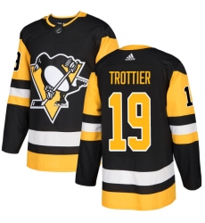 Men's Adidas Pittsburgh Penguins #19 Bryan Trottier Premier Black Home NHL Jersey