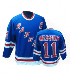 Men's CCM New York Rangers #11 Mark Messier Premier Royal Blue Throwback NHL Jersey