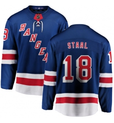 Youth New York Rangers #18 Marc Staal Fanatics Branded Royal Blue Home Breakaway NHL Jersey