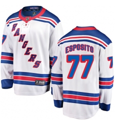 Men's New York Rangers #77 Phil Esposito Fanatics Branded White Away Breakaway NHL Jersey