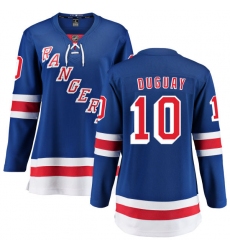 Women's New York Rangers #10 Ron Duguay Fanatics Branded Royal Blue Home Breakaway NHL Jersey