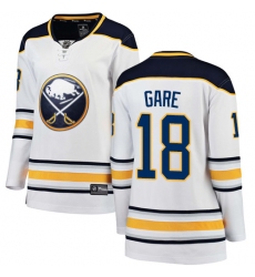 Women's Buffalo Sabres #18 Danny Gare Fanatics Branded White Away Breakaway NHL Jersey