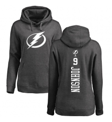 NHL Women's Adidas Tampa Bay Lightning #9 Tyler Johnson Charcoal One Color Backer Pullover Hoodie