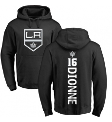 NHL Adidas Los Angeles Kings #16 Marcel Dionne Black Backer Pullover Hoodie