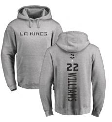 NHL Adidas Los Angeles Kings #22 Tiger Williams Ash Backer Pullover Hoodie