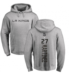 NHL Adidas Los Angeles Kings #27 Alec Martinez Ash Backer Pullover Hoodie
