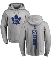 NHL Adidas Toronto Maple Leafs #57 Travis Dermott Ash Backer Pullover Hoodie