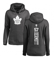 NHL Women's Adidas Toronto Maple Leafs #57 Travis Dermott Charcoal One Color Backer Pullover Hoodie