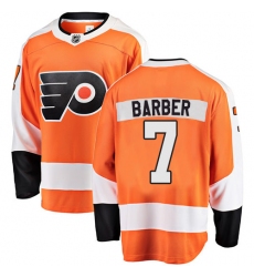 Men's Philadelphia Flyers #7 Bill Barber Fanatics Branded Orange Home Breakaway NHL Jersey
