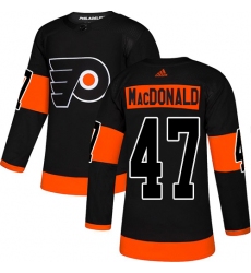 Men's Adidas Philadelphia Flyers #47 Andrew MacDonald Premier Black Alternate NHL Jersey