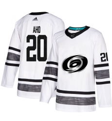 Men's Adidas Carolina Hurricanes #20 Sebastian Aho White 2019 All-Star Game Parley Authentic Stitched NHL Jersey