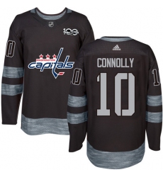 Men's Adidas Washington Capitals #10 Brett Connolly Premier Black 1917-2017 100th Anniversary NHL Jersey
