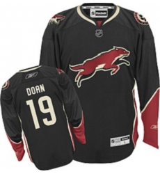 Youth Reebok Arizona Coyotes #19 Shane Doan Authentic Black Third NHL Jersey