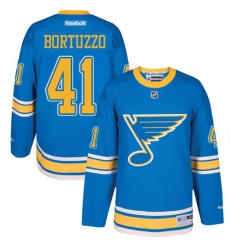 Youth Reebok St. Louis Blues #41 Robert Bortuzzo Premier Blue 2017 Winter Classic NHL Jersey