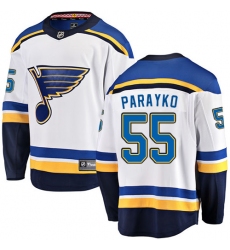 Men's St. Louis Blues #55 Colton Parayko Fanatics Branded White Away Breakaway NHL Jersey