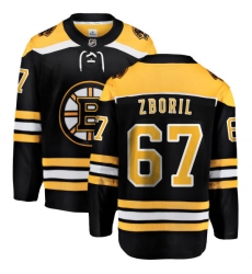 Youth Boston Bruins #67 Jakub Zboril Authentic Black Home Fanatics Branded Breakaway NHL Jersey