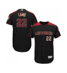 Men's Arizona Diamondbacks #22 Jake Lamb Black Alternate Authentic Collection Flex Base Baseball Jersey
