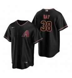 Men's Nike Arizona Diamondbacks #38 Robbie Ray Black Alternate Stitched Baseball Jersey