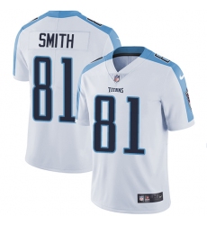 Youth Nike Tennessee Titans #81 Jonnu Smith White Vapor Untouchable Limited Player NFL Jersey