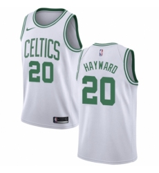 Youth Nike Boston Celtics #20 Gordon Hayward Swingman White NBA Jersey - Association Edition