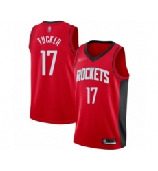 Youth Houston Rockets #17 PJ Tucker Swingman Red Finished Basketball Jersey - Icon Edition