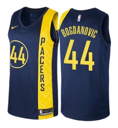 Men's Nike Indiana Pacers #44 Bojan Bogdanovic Swingman Navy Blue NBA Jersey - City Edition
