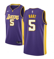 Men's Nike Los Angeles Lakers #5 Josh Hart Swingman Purple NBA Jersey - Statement Edition