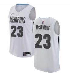 Men's Nike Memphis Grizzlies #23 Ben McLemore Swingman White NBA Jersey - City Edition